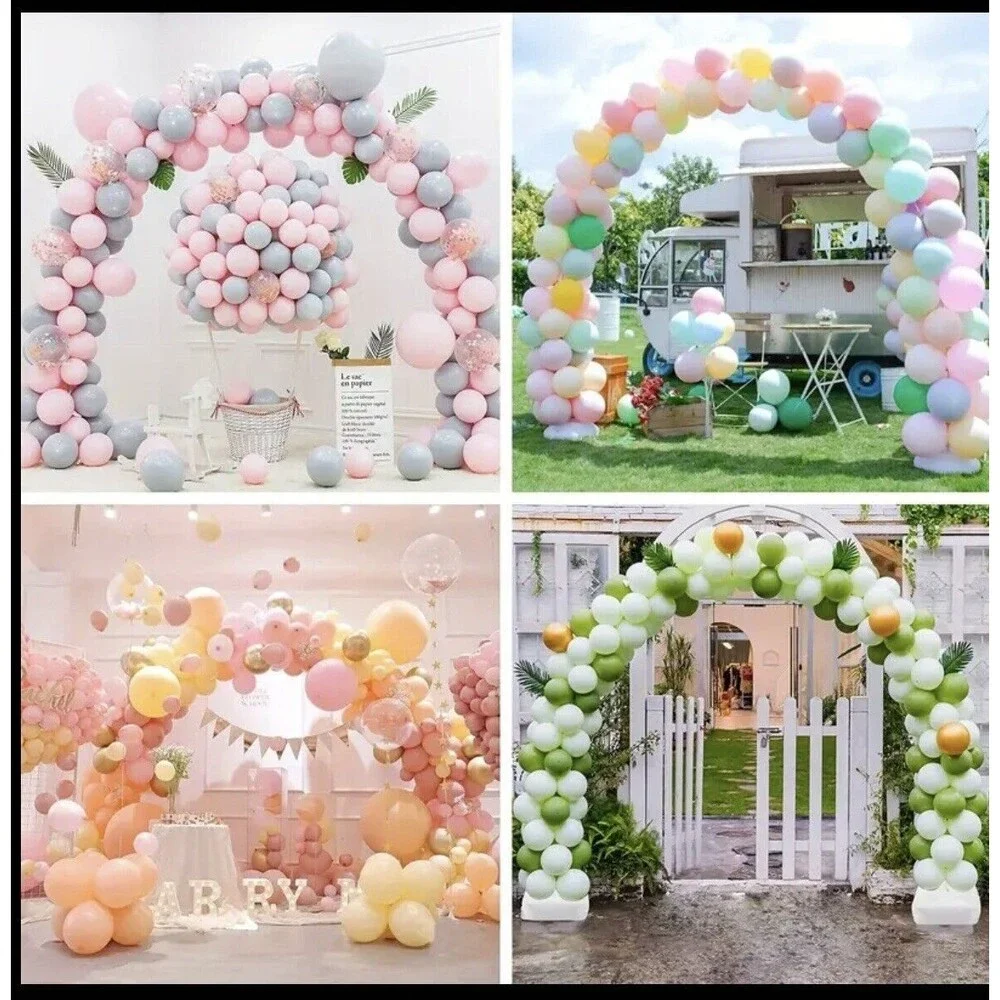 Balloon Arch Kit Adjustable Plastic Column Stand 10ft x 9ft Reusable DIY Decor